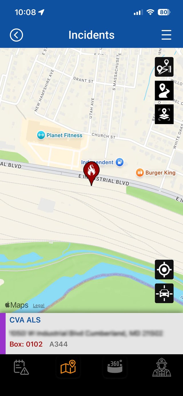 Chief 360 incident map